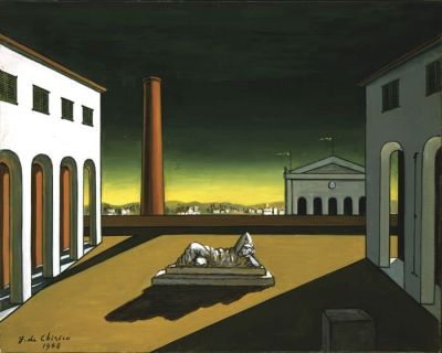 art oil painting reproduction of  Georgio De Chirico Italian Ways museum quality handmade