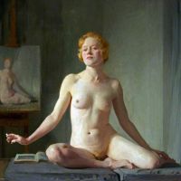 Gerald Festus Kelly Nude Study - Petite English Model