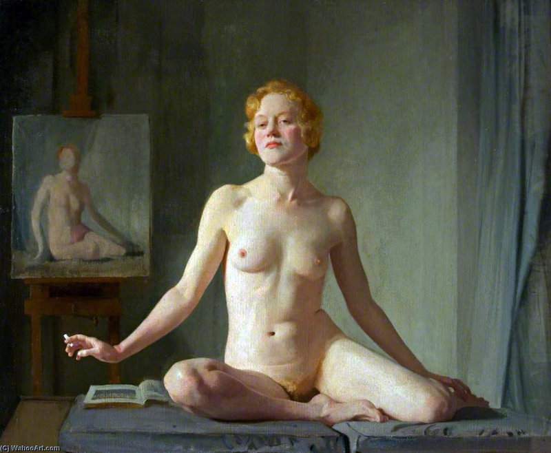 Gerald Festus Kelly Nude Study - Petite English Model museum quality