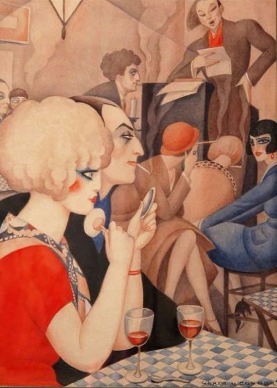 art oil painting reproduction of  Gerda Wegener La Vie Parisienne museum quality handmade
