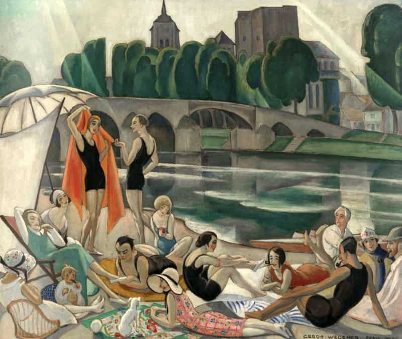 Gerda Wegener On The Banks Of The Loire 1926 museum quality