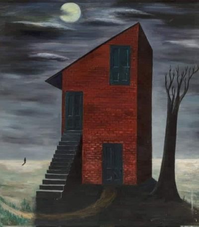 art oil painting reproduction of  Gertrude Abercrombie Lonely House museum quality handmade