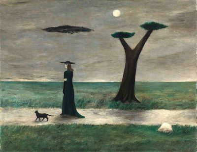 art oil painting reproduction of  Gertrude Abercrombie The Stroll - 1943 museum quality handmade