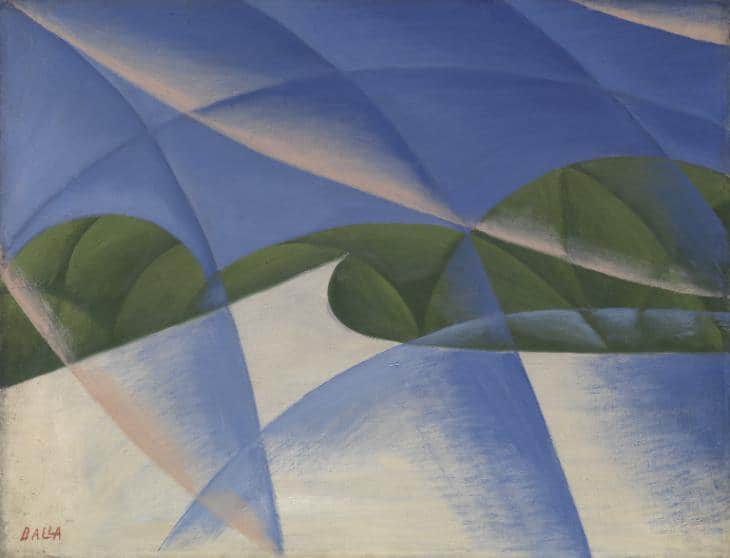 Giacomo Balla Abstract Speed - The Car Has Passed museum quality