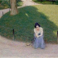 Giacomo Balla La Fidanzata A Villa Borghese