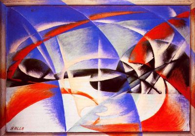 art oil painting reproduction of  Giacomo Balla Landscape museum quality handmade