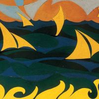 Giacomo Balla Linee Forze Del Mare 1919