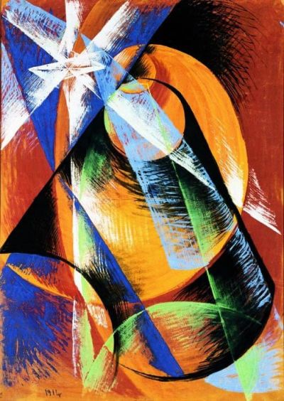 art oil painting reproduction of  Giacomo Balla Mercurio Passa Davanti Al Sole 1914 museum quality handmade