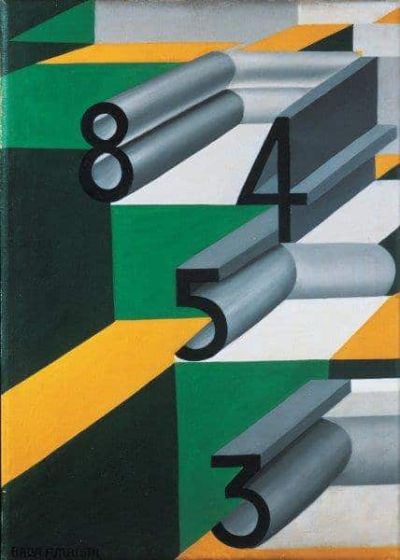 art oil painting reproduction of  Giacomo Balla Numbers In Love museum quality handmade