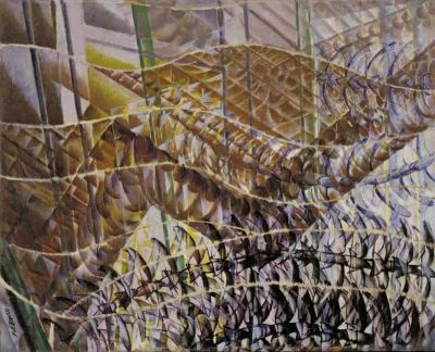 art oil painting reproduction of  Giacomo Balla Paths Of Movement Dynamic Sequences museum quality handmade