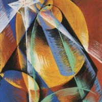 Giacomo Balla Studio Per Mercurio Che Passa Davanti Al Sole Visto Dal Cannocchiale 1914