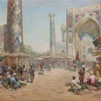 Gigo Gabashvili Bazaar In Samarkand - 1890s