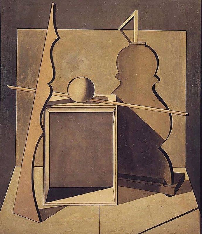 Giorgio Morandi Metaphysical Still Life With Triangle 1919 museum quality