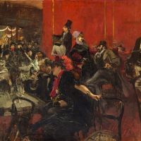 Giovanni Boldini. Sc Ne De F Te Dit Aussi Sc Ne De F Te Au Moulin Rouge. Vers 1889
