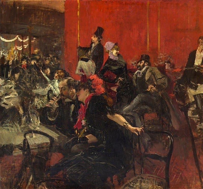 Giovanni Boldini. Sc Ne De F Te Dit Aussi Sc Ne De F Te Au Moulin Rouge. Vers 1889 museum quality