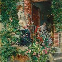 Giovanni Boldini On The Terrace