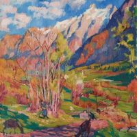 Giovanni Giacometti Autumn Landscape 1923