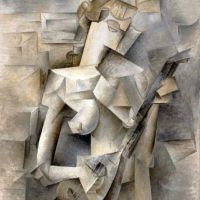 Girl With A Mandolin Pablo Picasso 1910