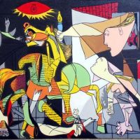 Guernica In Color artwork on canvas