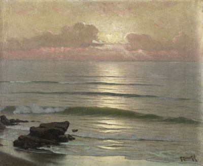 art oil painting reproduction of  Guillermo Gomez Gil Dawn C. 1920 museum quality handmade