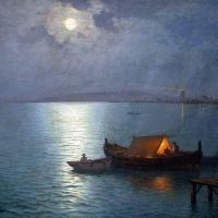 Guillermo Gomez Gil Nightfall Hand Painted Reproduction