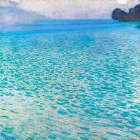 Gustav Klimt Attersee 1900 Hand Painted Reproduction