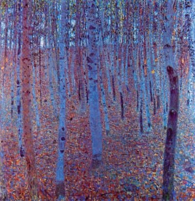 art oil painting reproduction of  Gustav Klimt Beech Forest museum quality handmade