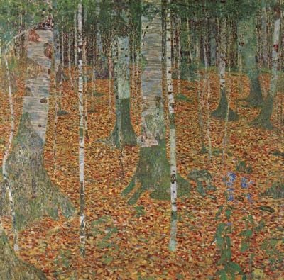 art oil painting reproduction of  Gustav Klimt Birch Forest museum quality handmade