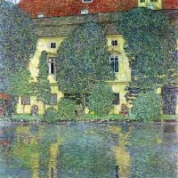 Gustav Klimt Castle At The Attersee Hand Painted Reproduction
