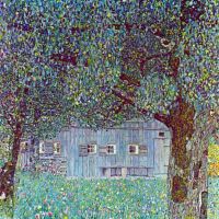 Gustav Klimt Farmhouse In Upper Austria Hand Painted Reproduction