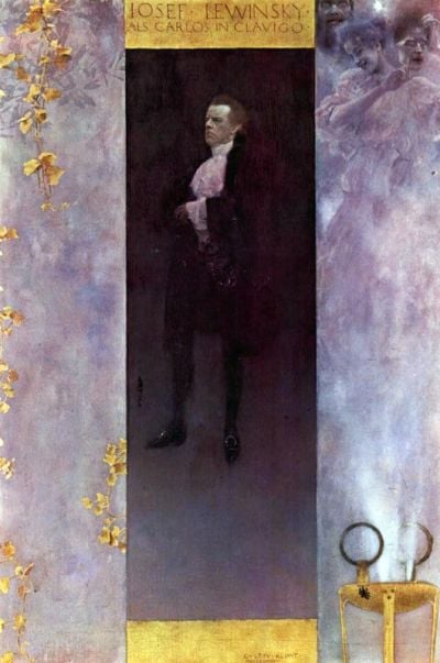 art oil painting reproduction of  Gustav Klimt Hofburg Actor Josef Lewinsky As Carlos museum quality handmade