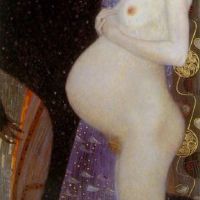 Gustav Klimt Hope 1 - 1903 Hand Painted Reproduction