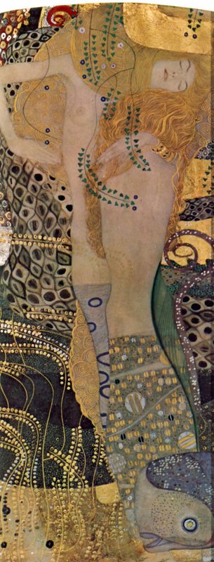 Gustav Klimt Hydra - Water Snakes - Friends 1 - 1907 museum quality