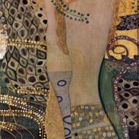 Gustav Klimt Hydra - Water Snakes - Friends 1 - 1907 Hand Painted Reproduction