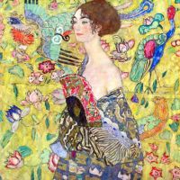 Gustav Klimt Lady With Fan