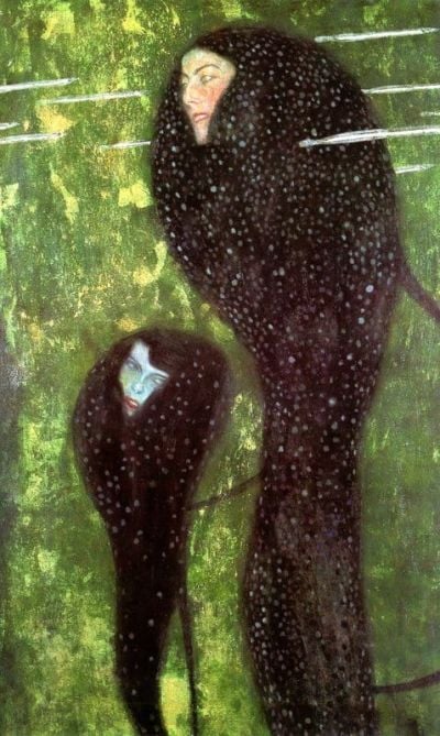 art oil painting reproduction of  Gustav Klimt Mermaids museum quality handmade