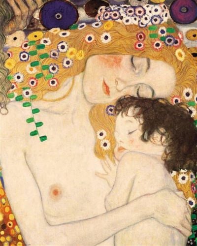 art oil painting reproduction of  Gustav Klimt Mother And Child museum quality handmade