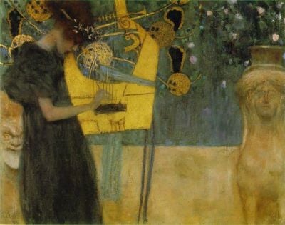 art oil painting reproduction of  Gustav Klimt Music - 1895 museum quality handmade