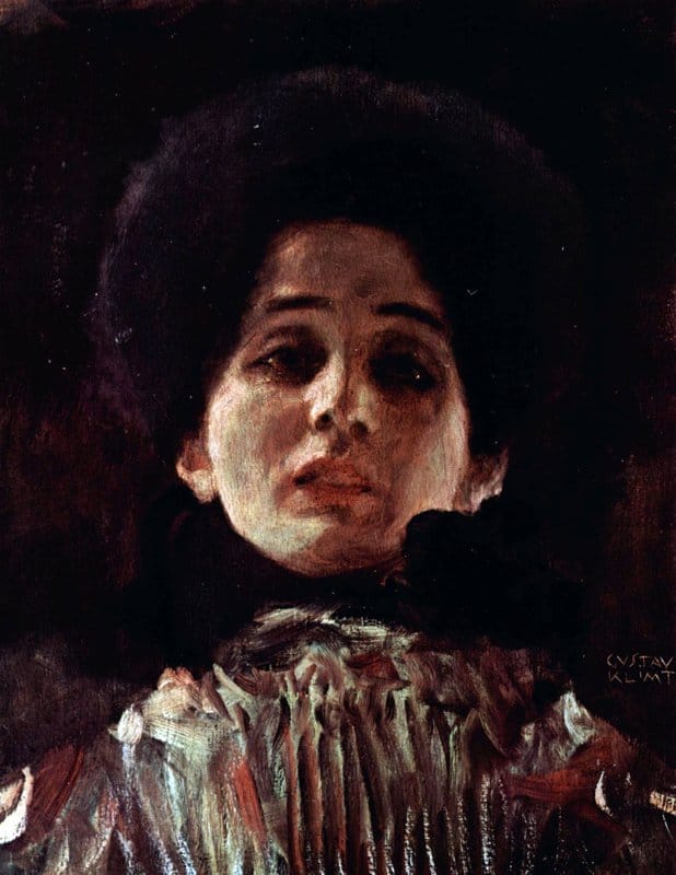 Gustav Klimt Portrait Of A Woman - 1899 museum quality