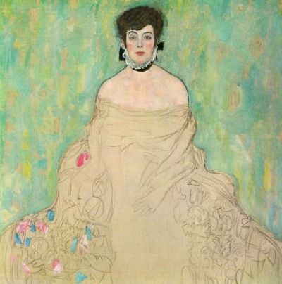 art oil painting reproduction of  Gustav Klimt Portrait Of Amalie Zuckerkandl museum quality handmade