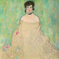 Gustav Klimt Portrait Of Amalie Zuckerkandl Hand Painted Reproduction