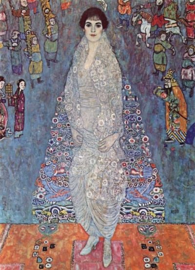 art oil painting reproduction of  Gustav Klimt Portrait Of Baroness Elisabeth Bachofen museum quality handmade