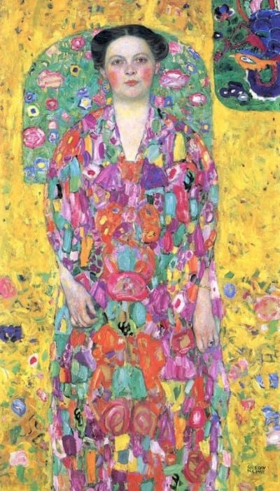art oil painting reproduction of  Gustav Klimt Portrait Of Eugenia Primavesi museum quality handmade