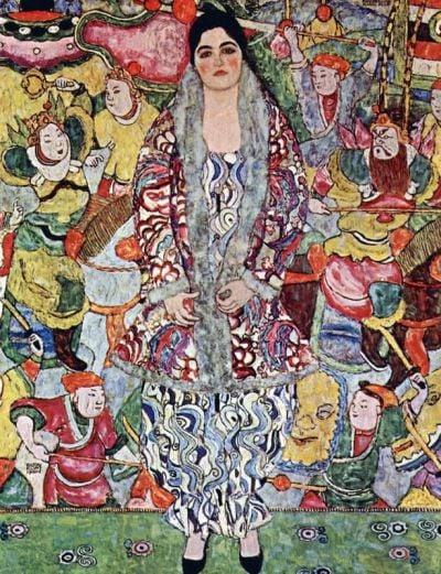 art oil painting reproduction of  Gustav Klimt Portrait Of Frederika Maria Beer museum quality handmade