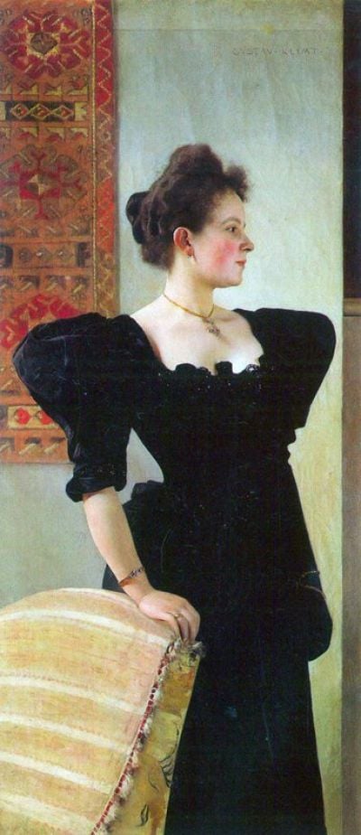 art oil painting reproduction of  Gustav Klimt Portrait Of Marie Breunig museum quality handmade
