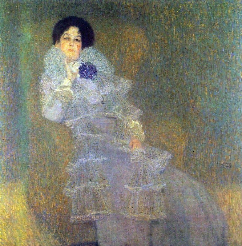 Gustav Klimt Portrait Of Marie Henneberg - Portrait In Purple museum quality