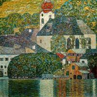 Gustav Klimt St Wolfgang Church At Unterach