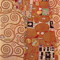 Gustav Klimt Stoclet Frieze - The Embrace Hand Painted Reproduction