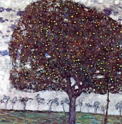 art oil painting reproduction of  Gustav Klimt The Apple Tree museum quality handmade
