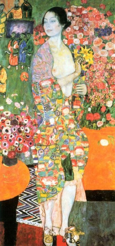 art oil painting reproduction of  Gustav Klimt The Dancer museum quality handmade